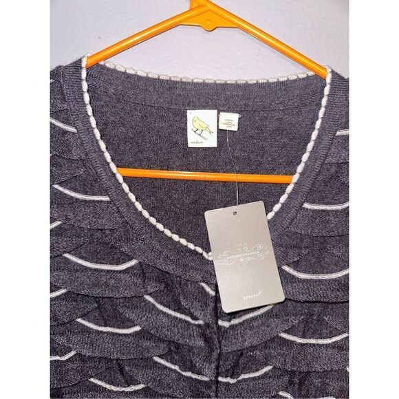 Anthropologie Yellow Bird Winter Waves Cardigan Size Medium - Picture 2 of 5